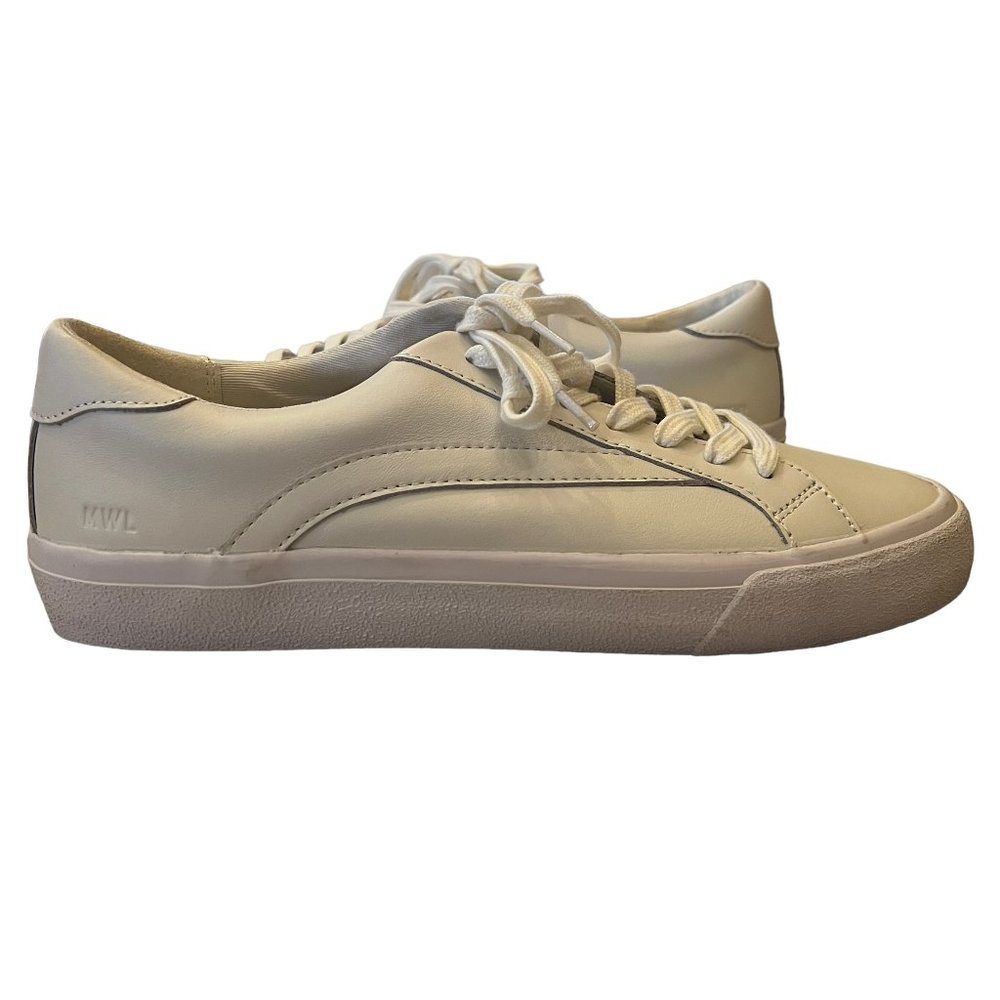 Always in style! New Madewell Unisex White Leather Sneakers Women Sz 9 &… - Picture 3 of 13